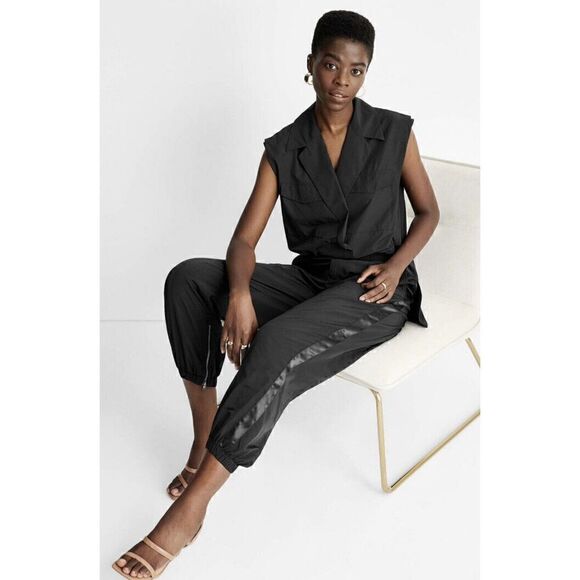 Sleeveless Nylon Button-Down Shirt - Future Collective. Size 4X. NWOT. U - Picture 3 of 4